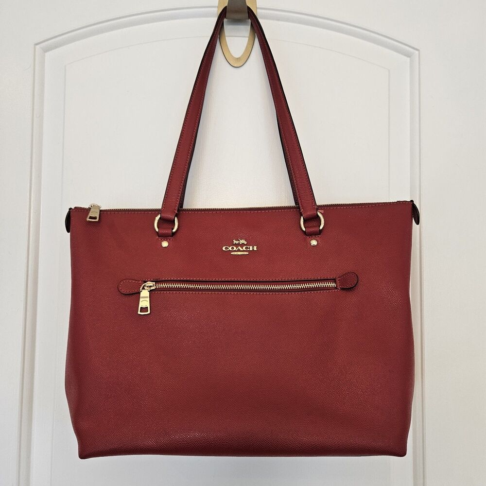 Coach‎ Gallery Tote Cherry Red , EUC, Shoulder Bag/satchel, No Hangtag, Classic